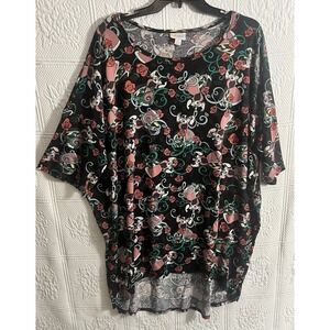Lularoe Irma Top Shirt Size 2X 2XL Disney Queen